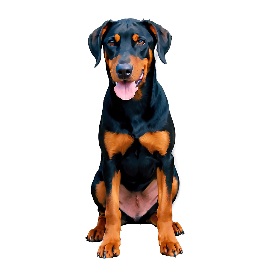 Doberman And Puppy Png 56