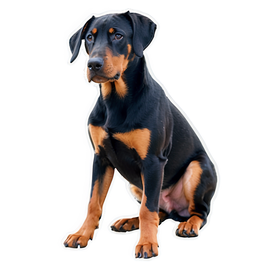 Doberman And Puppy Png Gli51