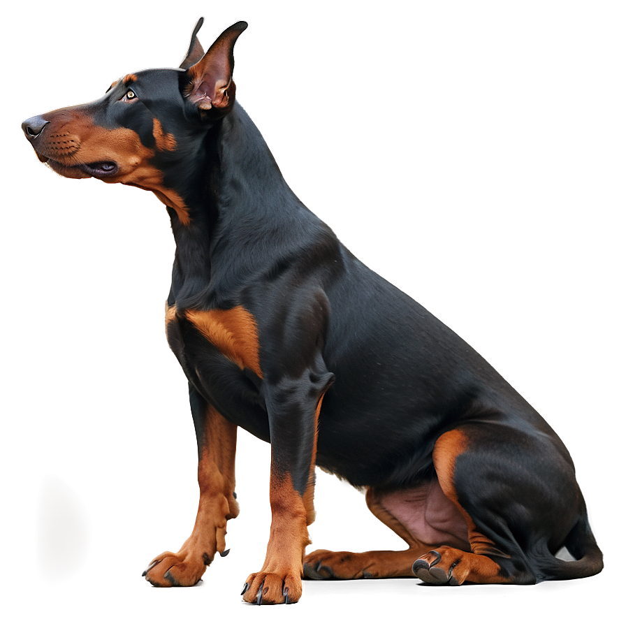 Doberman At Sunset Png 8