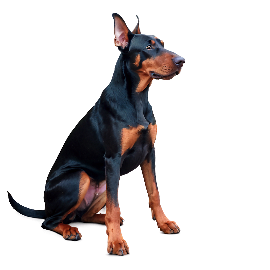 Doberman At Sunset Png Tvl44