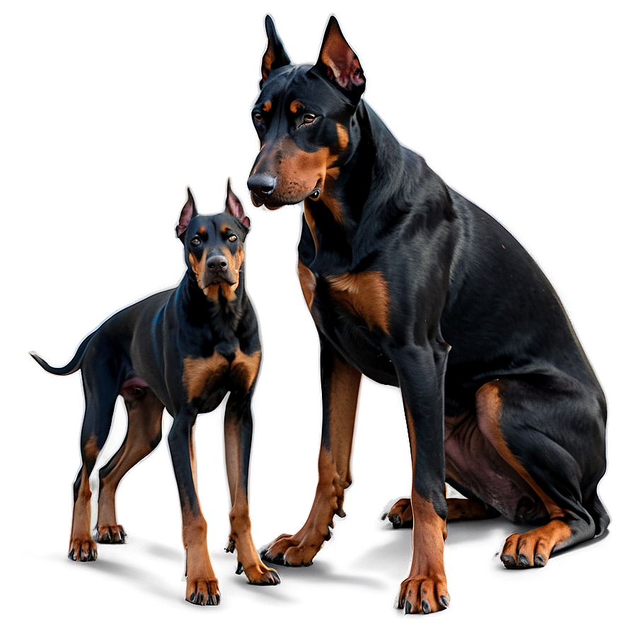 Doberman Family Png 06252024