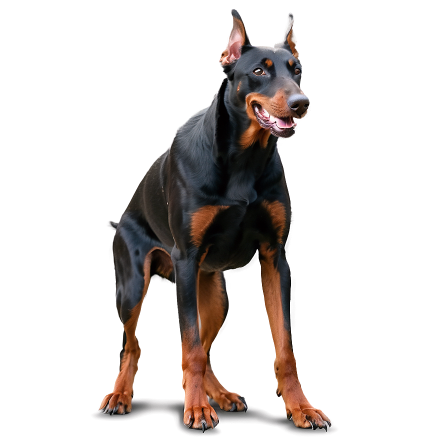 Doberman In Action Png 11