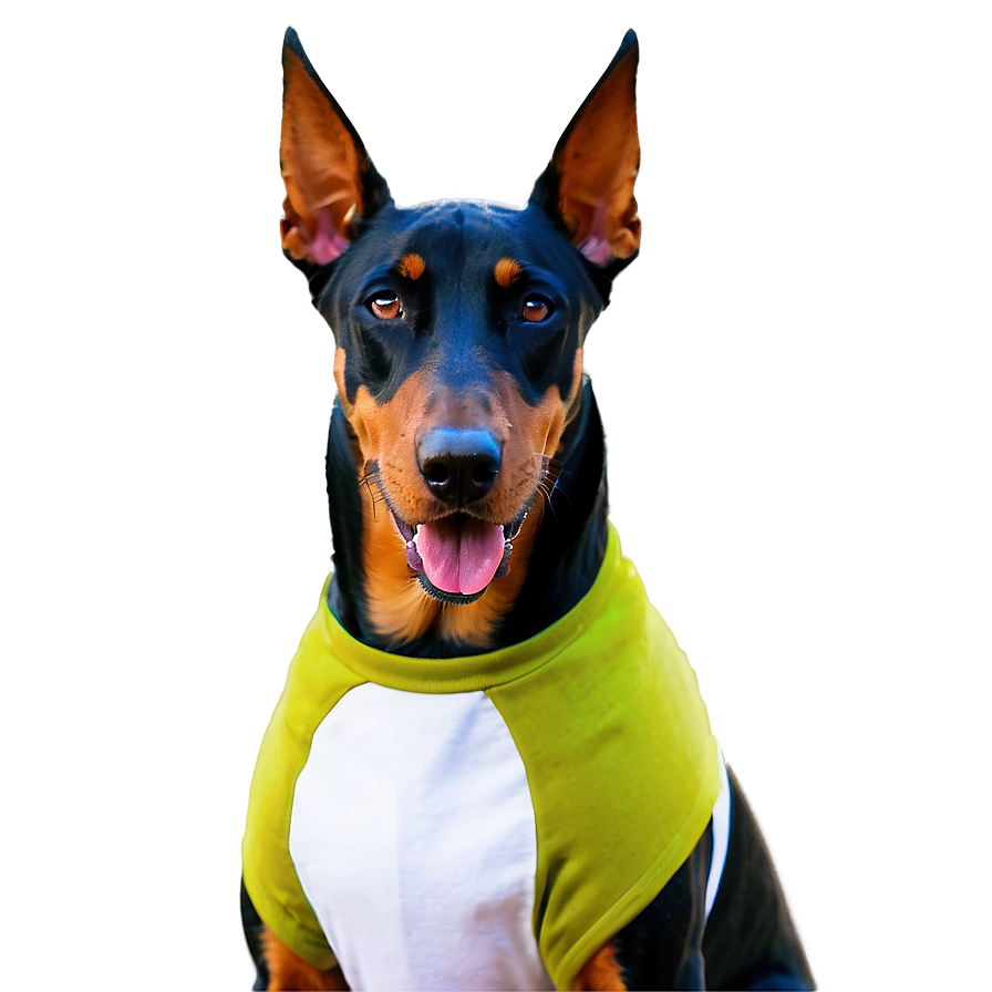 Doberman In Costume Png Plv