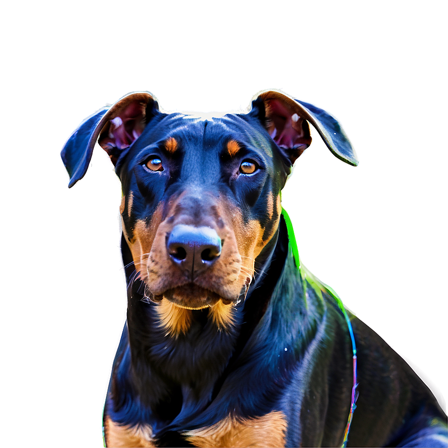 Doberman In Snow Png Kbc4