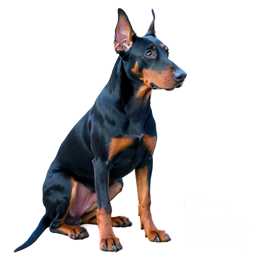 Doberman Portrait Png 06252024