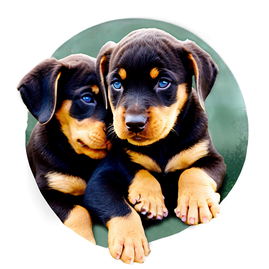 Doberman Puppy Litter Png 06252024