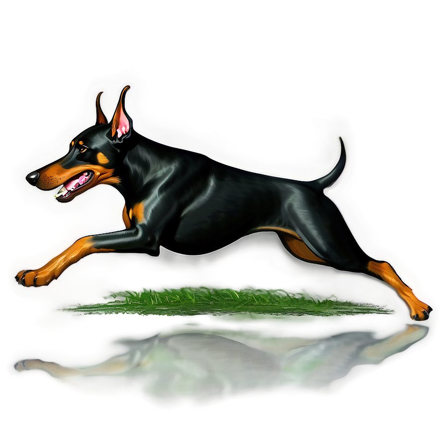 Doberman Running Png 8