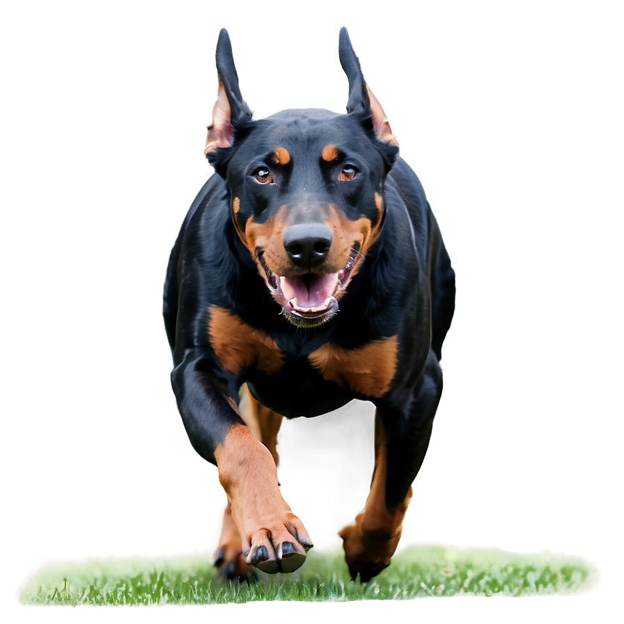 Doberman Running Png Xwr9