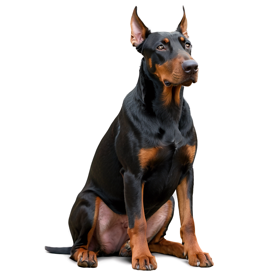 Doberman Sitting Png Aay80