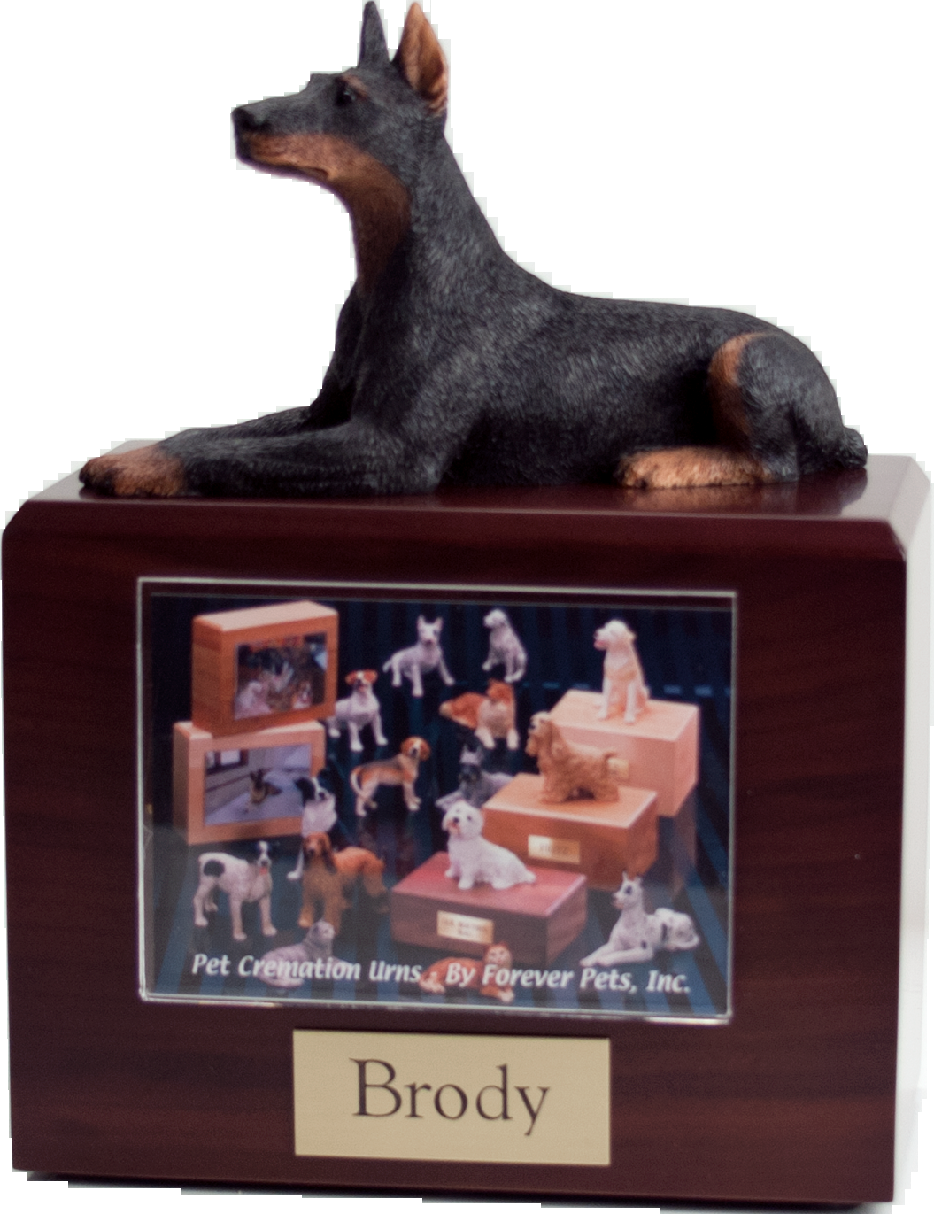 Doberman Urn Memorial