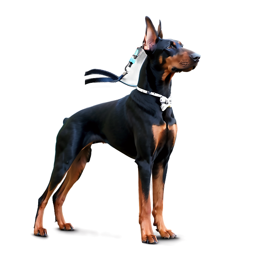 Doberman With Bow Png 82