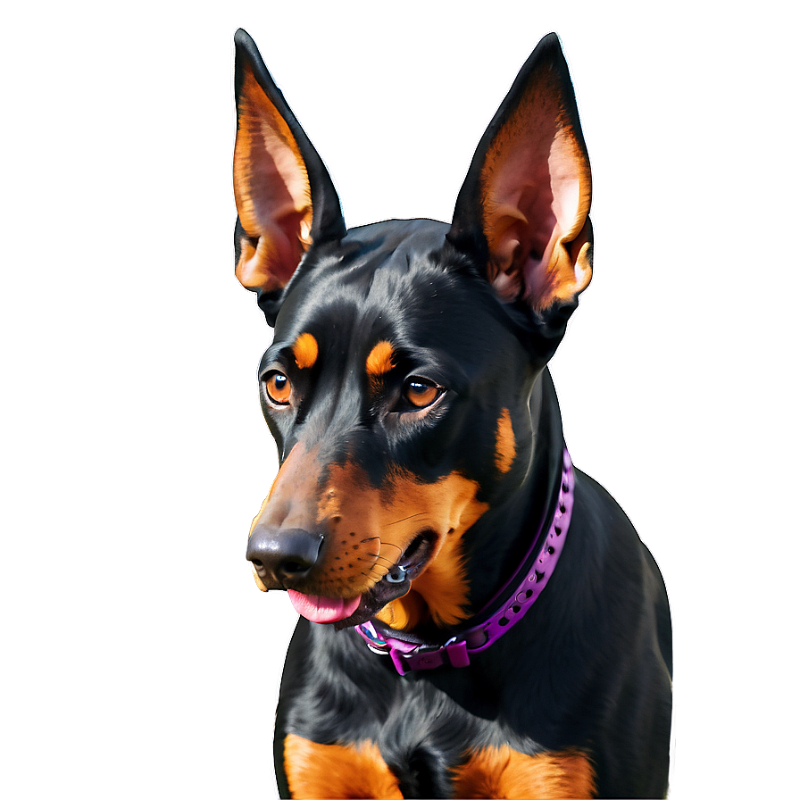 Doberman With Ears Cropped Png 96