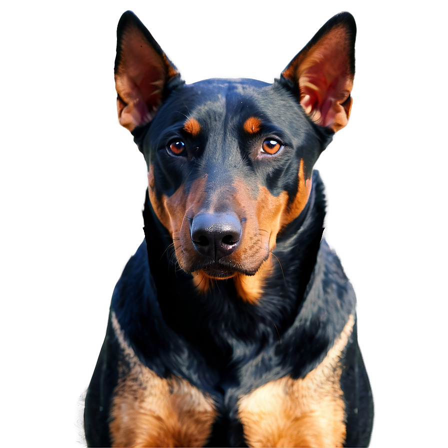 Doberman With Ears Cropped Png Unj