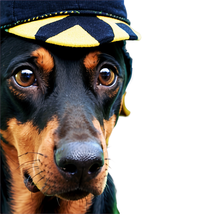 Doberman With Hat Png 50