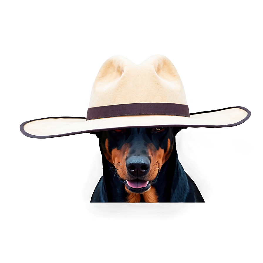 Doberman With Hat Png Scp