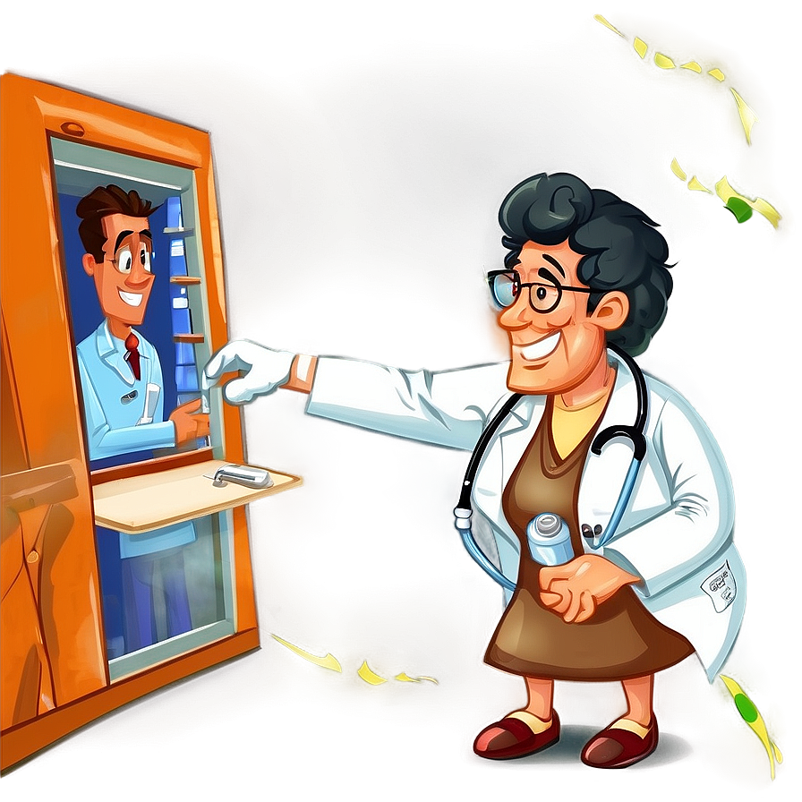 Doctor Cartoon Giving Vaccine Png 11