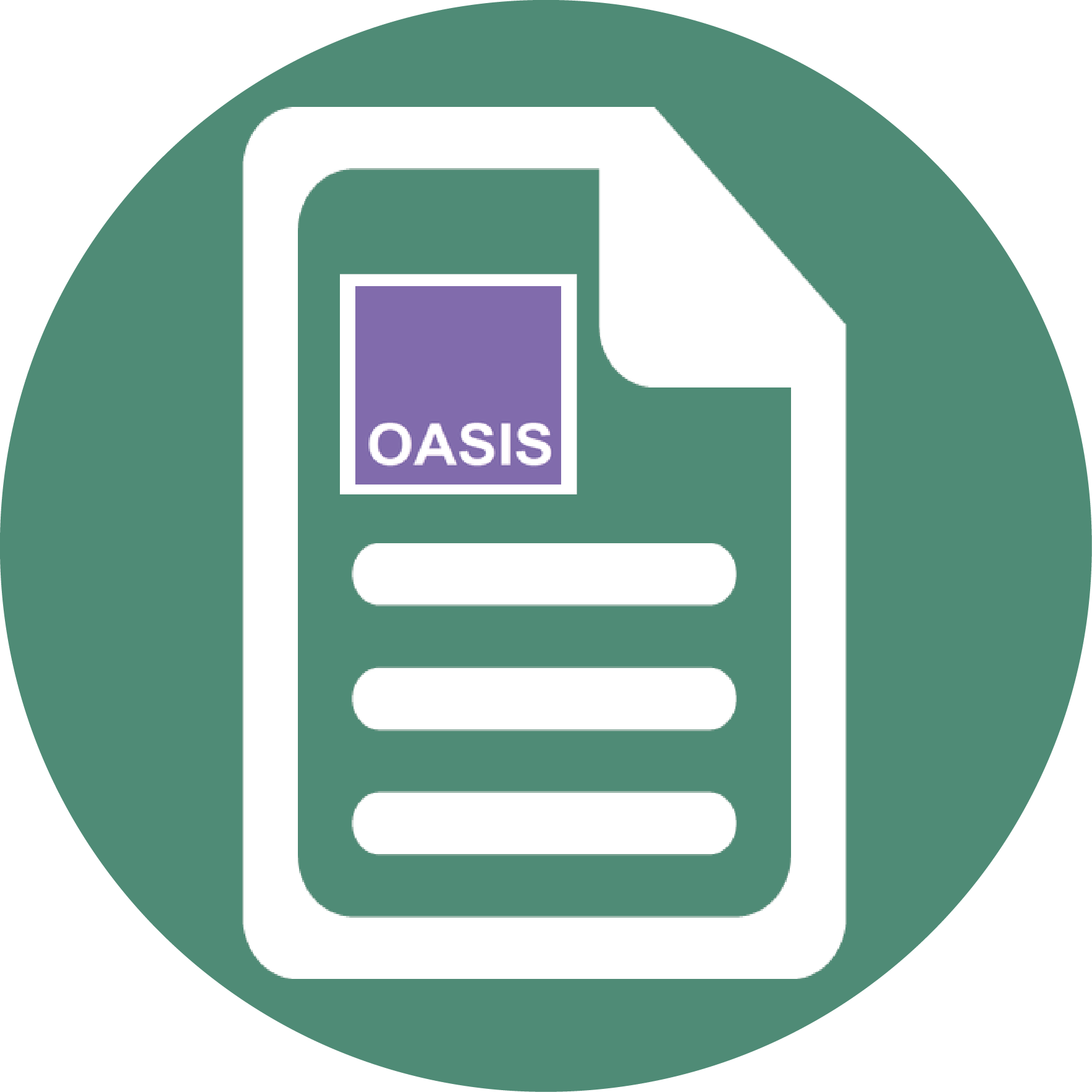 Document Icon O A S I S Logo