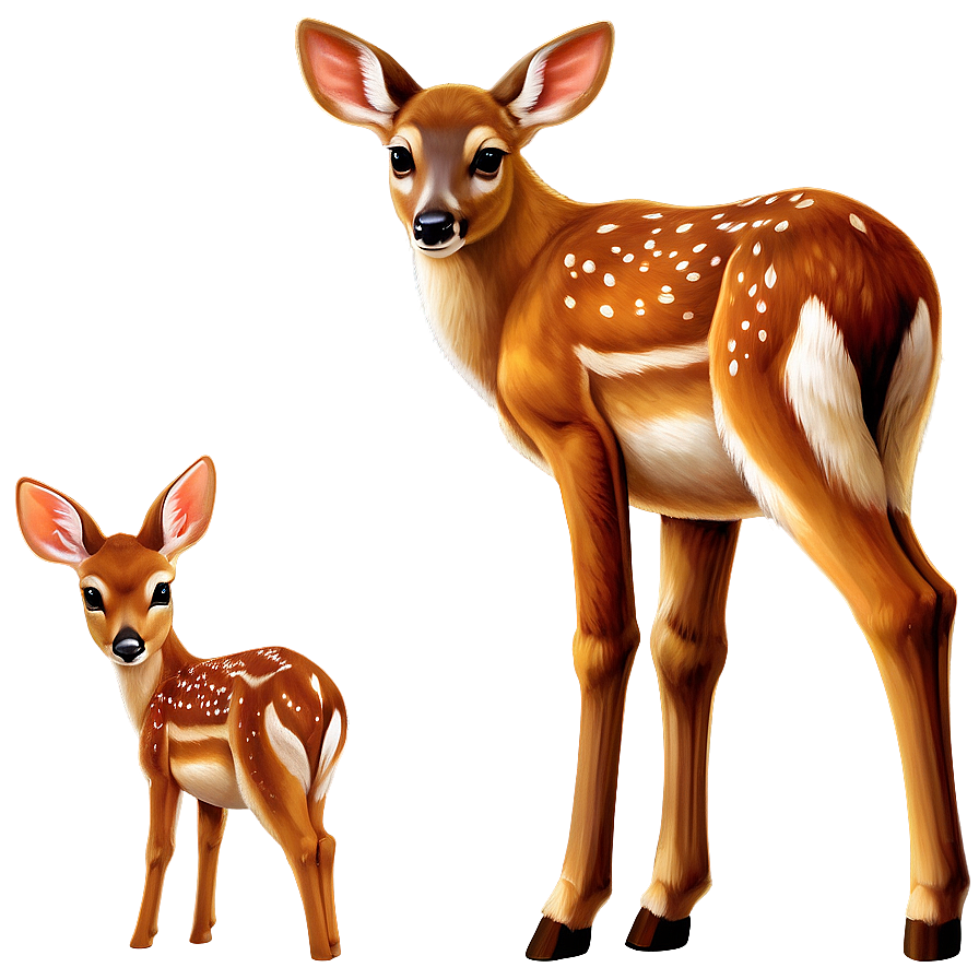 Doe And Fawn Love Png 21