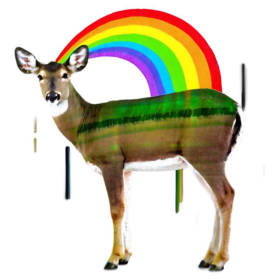 Doe And Rainbow Png Dsp90