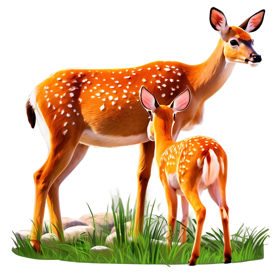 Doe Family Scene Png Lth28