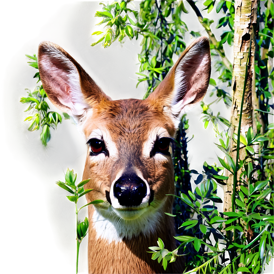 Doe Hidden In Bushes Png 50