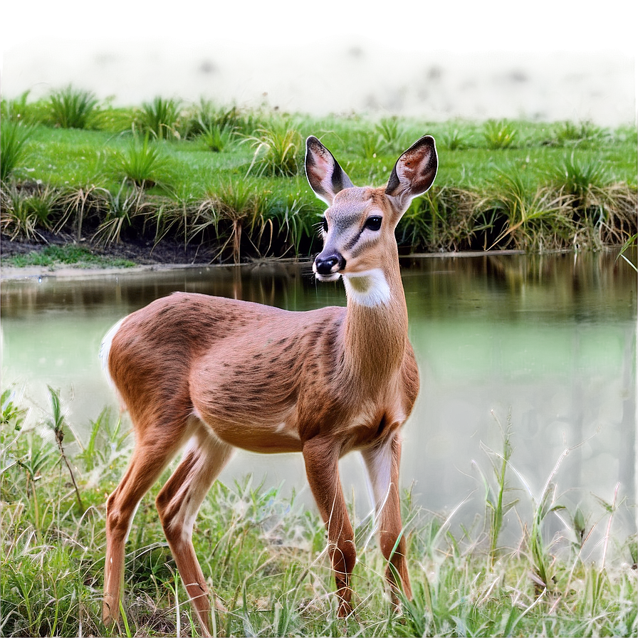 Doe In Natural Habitat Png Wnv77