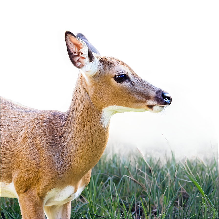 Doe In Serene Landscape Png Yon