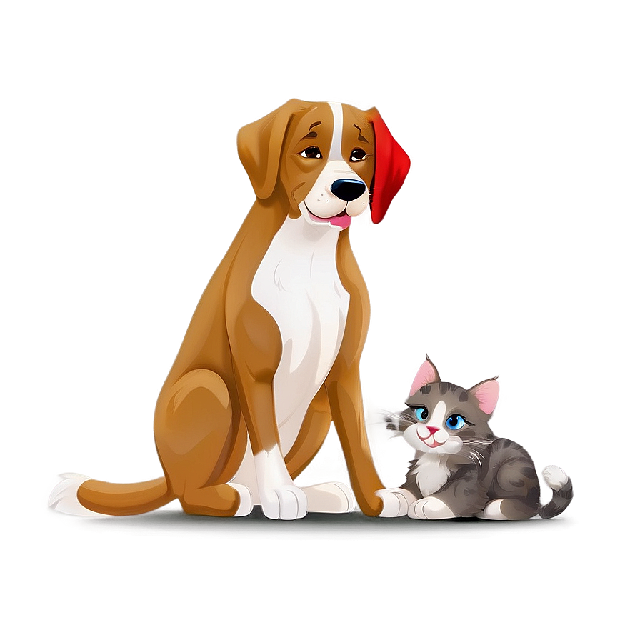 Dog And Cat Friends Png 86