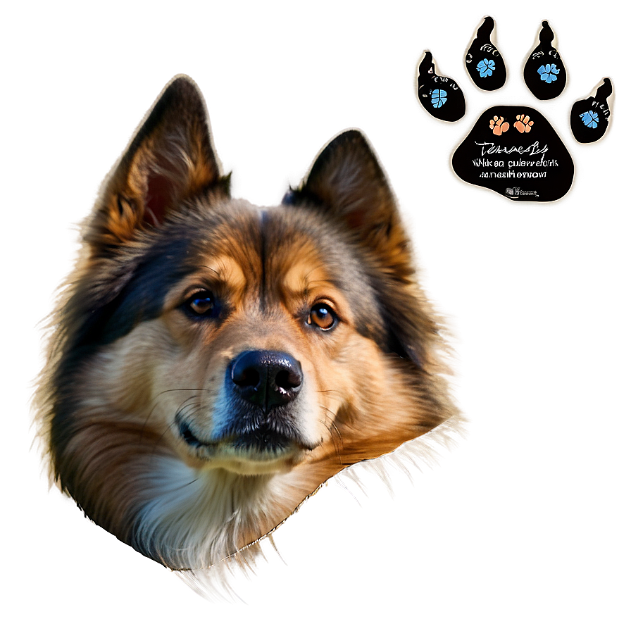 Dog Face And Paw Print Png 06212024