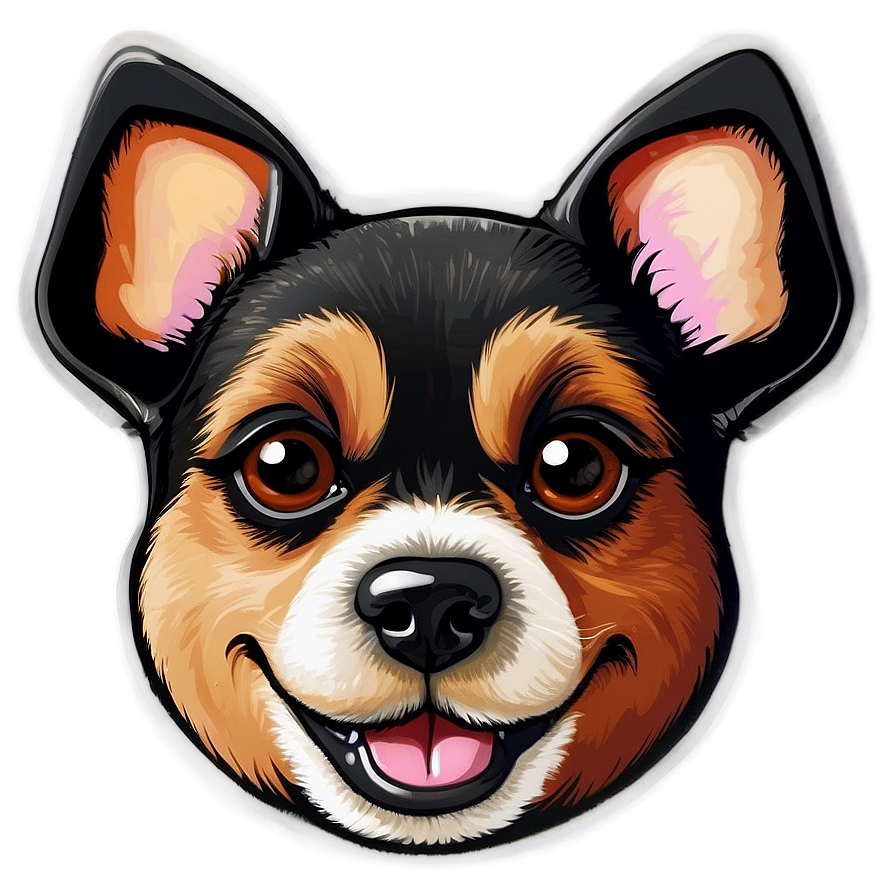 Dog Face Caricature Drawing Png Fvu83