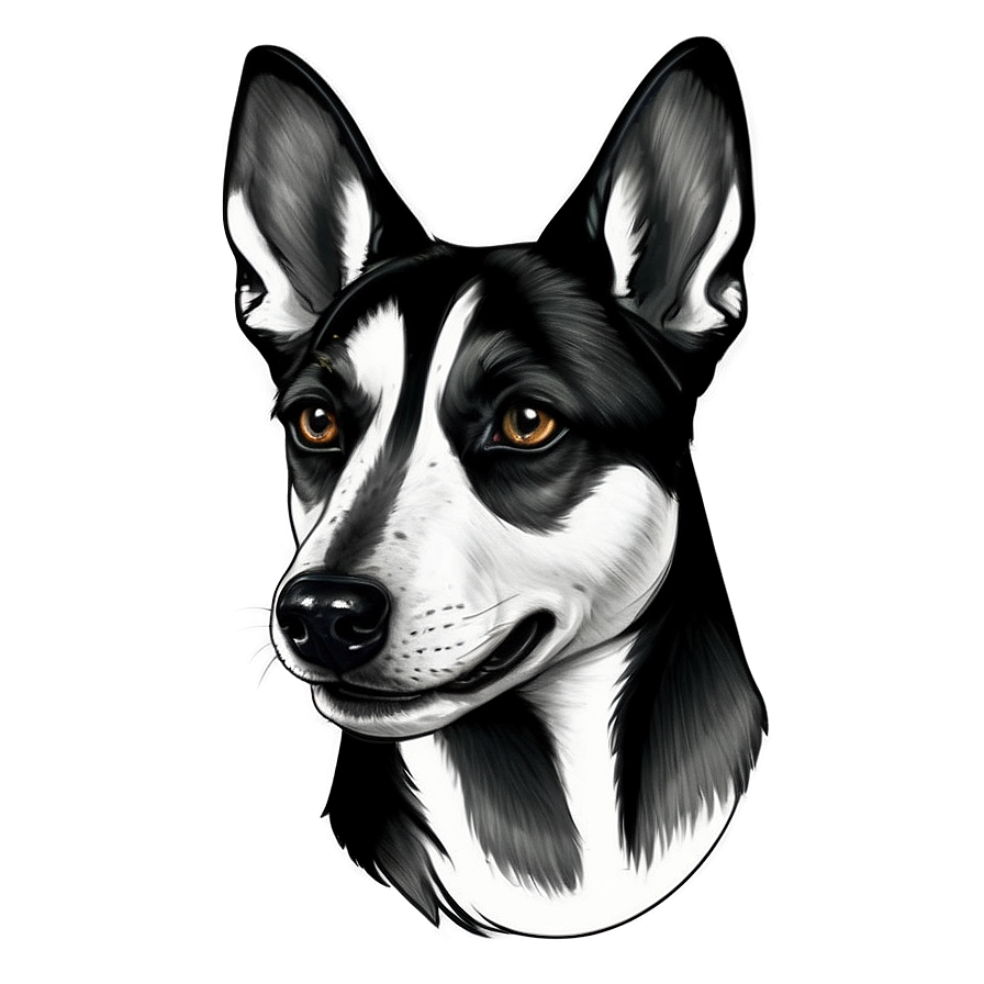 Dog Head Sketch Png 9