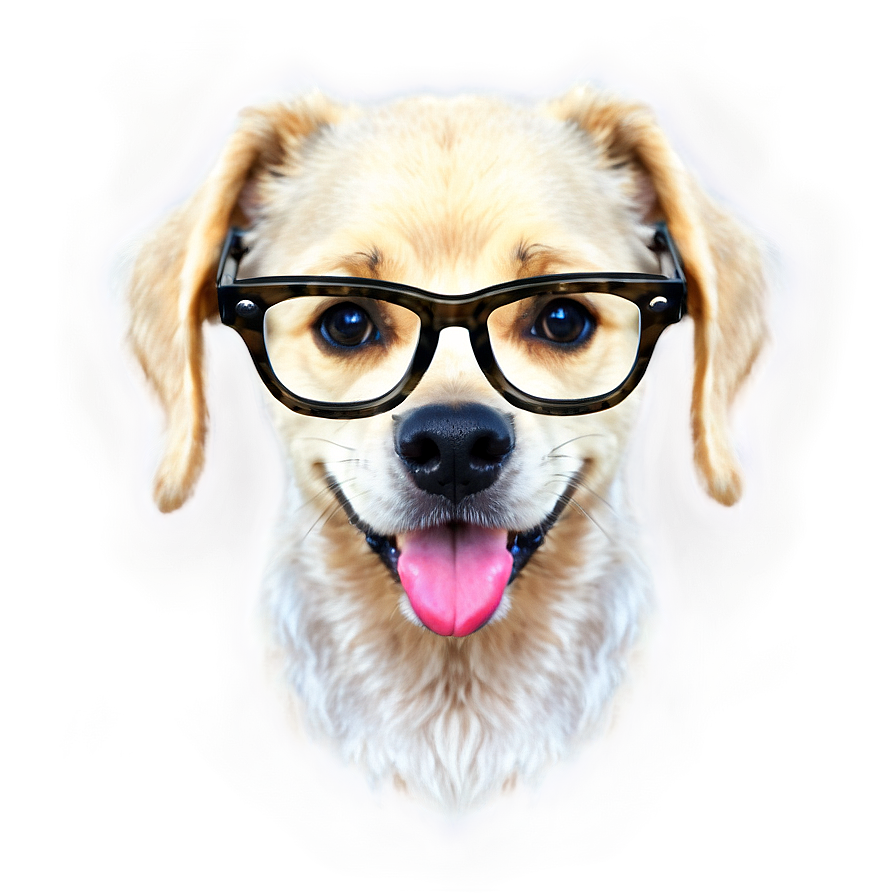 Dog Head With Glasses Png Jdl