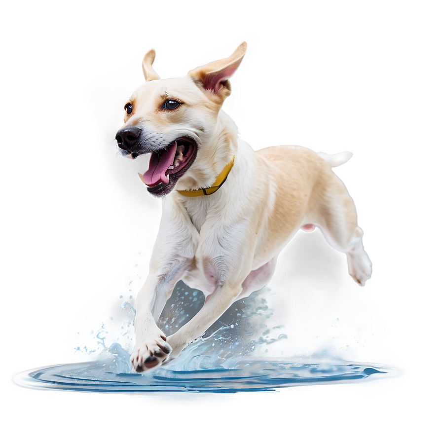 Dog Running In Water Png Gqj