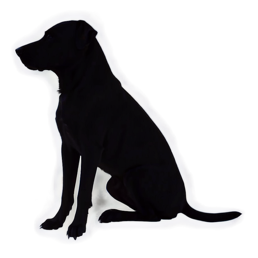 Dog Silhouette In Moonlight Png 33