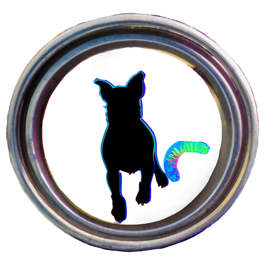 Dog Silhouette Jumping Through Hoop Png Iuh56