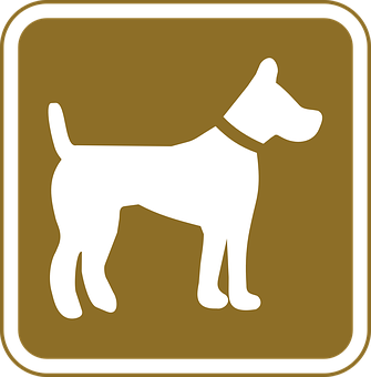 Dog Silhouette Sign