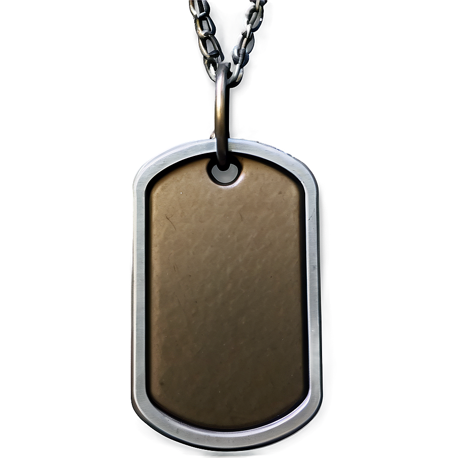 Dog Tag With Chain Png 1