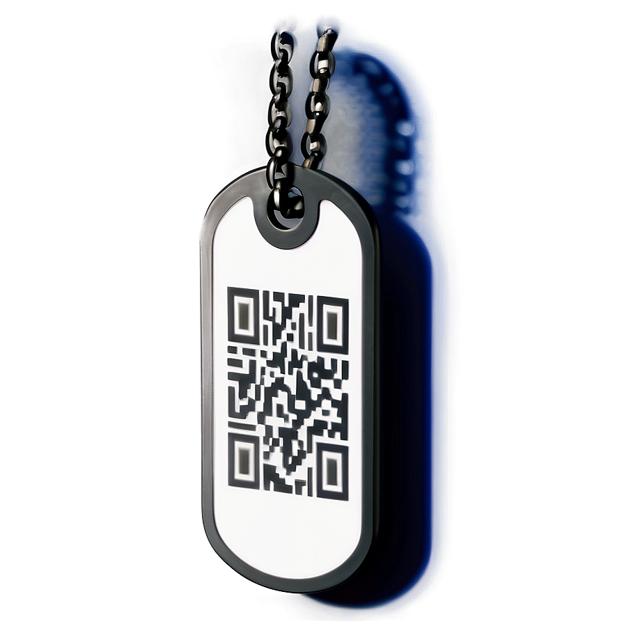 Dog Tag With Qr Code Png Ncx4