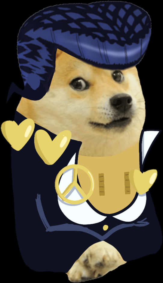 Doge In Blue Beretand Peace Vest.jpg