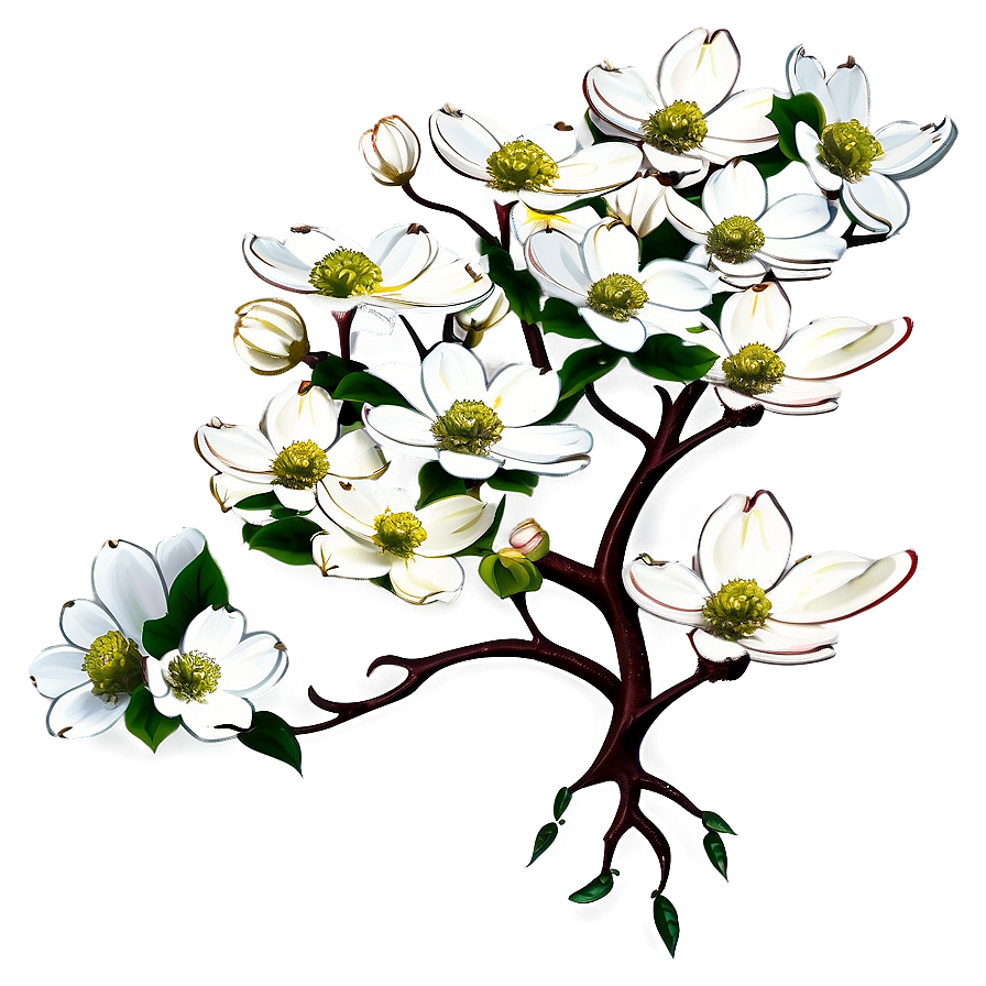 Dogwood Landscape Artwork Png Lng