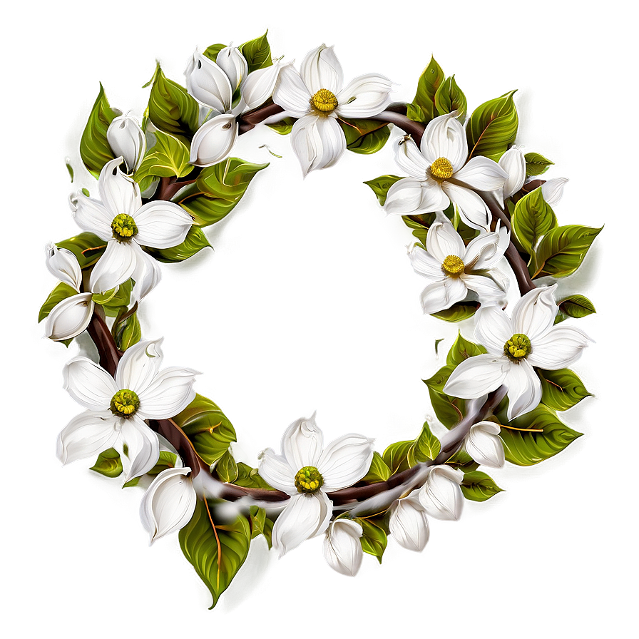 Dogwood Wreath Png 06282024