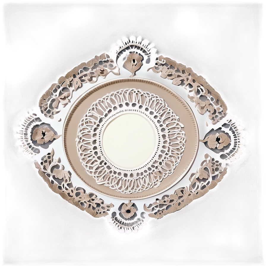 Doily Under Plate Png 06122024