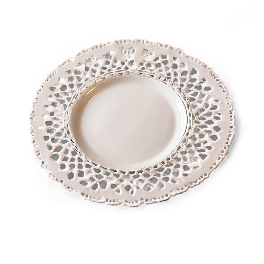 Doily Under Plate Png Wwt69