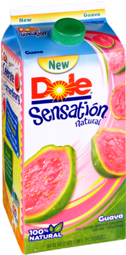 Dole Sensation Guava Juice Packaging