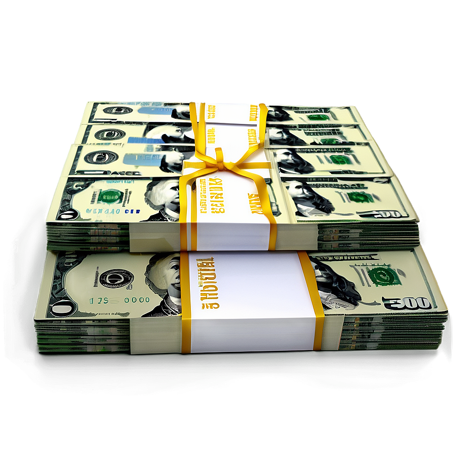 Dollar Bills Stack Side View Png Hvi