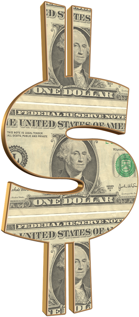 Dollar Sign Currency Collage