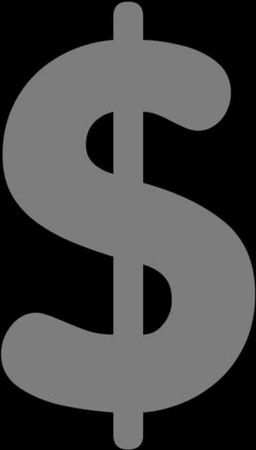 Dollar Sign Icon Black Background