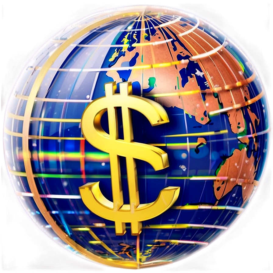 Dollar Sign In Globe Png 43