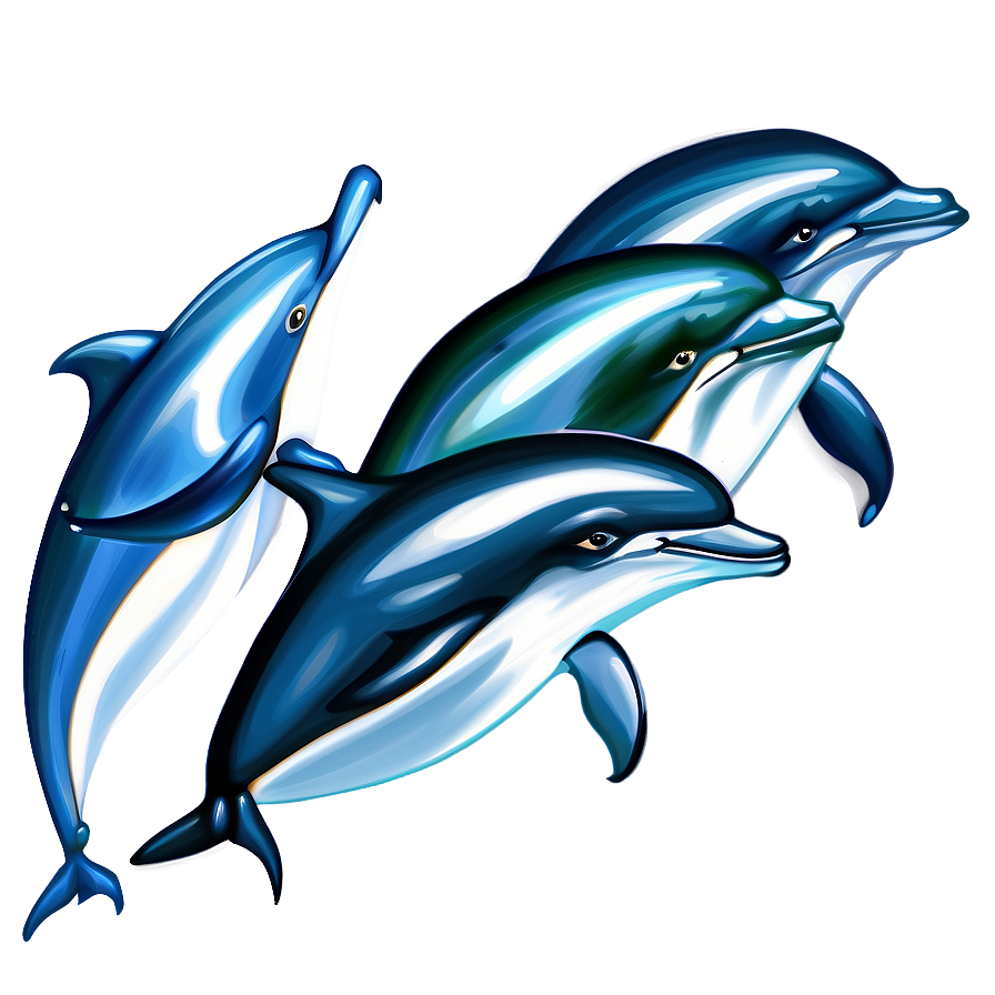 Dolphins Illustration Png Naf