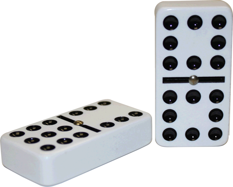 Domino Pieces Standingand Lying